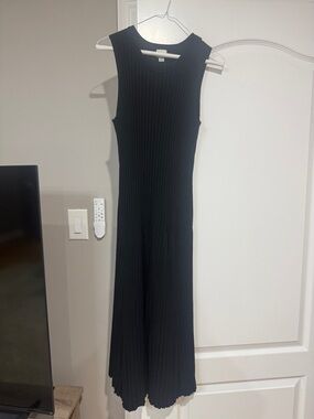 Target Black Ribbed Sleeveless Maxi Dress
